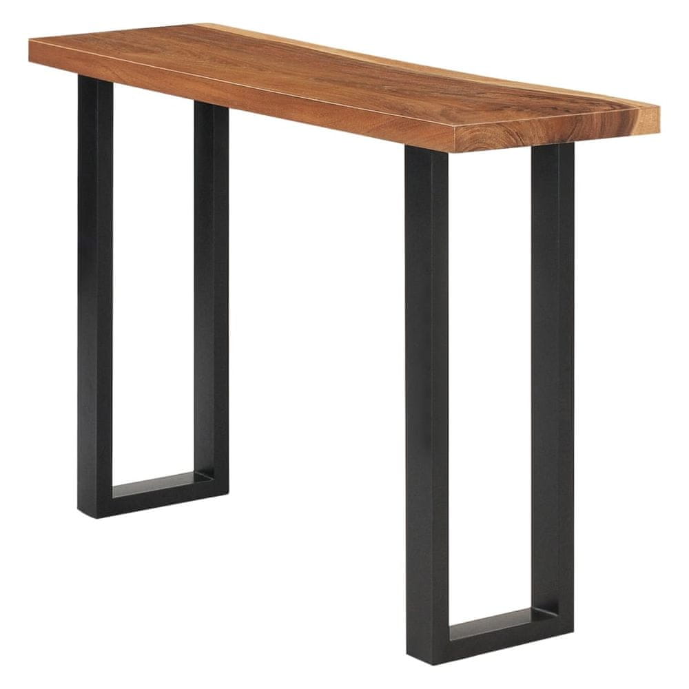 Petromila vidaXL Konzolový stolík, drevo suar 110x35x75 cm